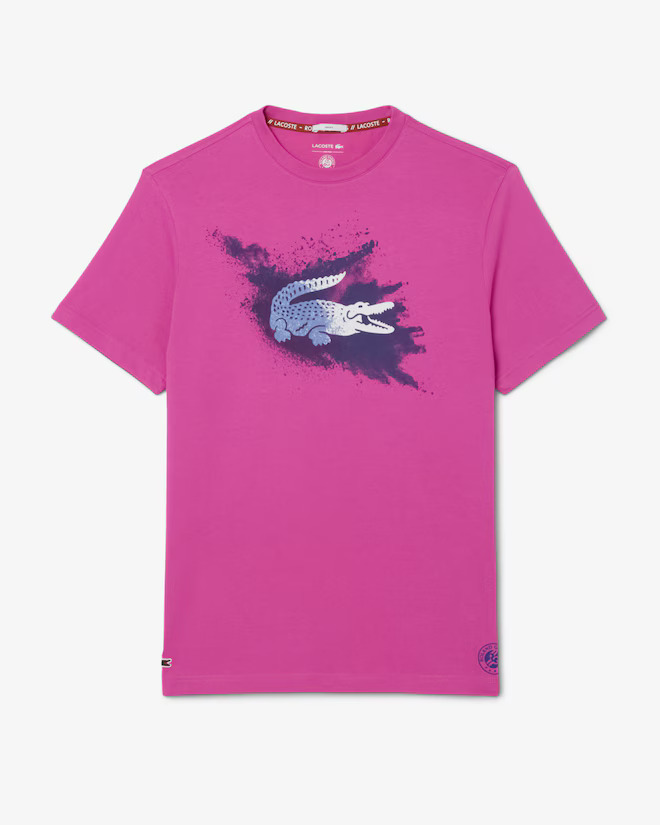Camiseta Lacoste Roland Garros Sport - Rosa